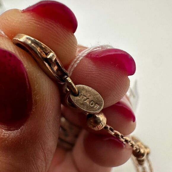 9" ITADOR Rose gold tone over sterling silver anklet/bracelet! - Picture 5 of 9